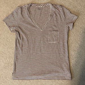 NWT Madewell Whisper Cotton V-Neck Pocket Tee